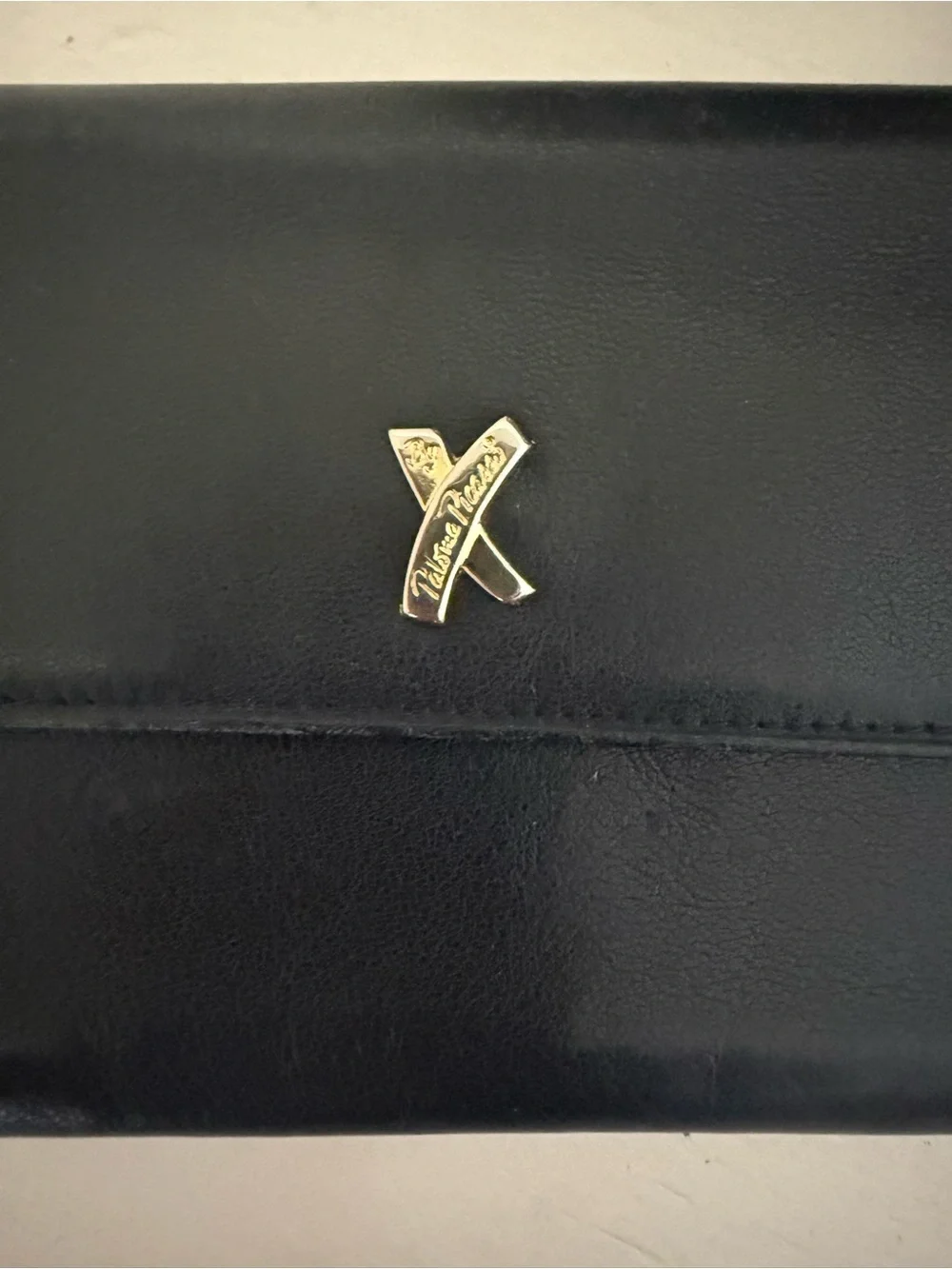 Very Rare Beautiful Vintage HTF Black Leather Paloma Picasso